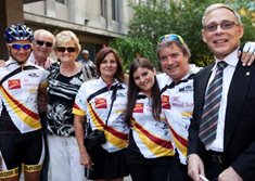 CIBC CEO Gerry McCaughey, Gene Piccoli and family  