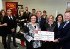 CIBC employees presents cheque to Holland Bloorview  representatives